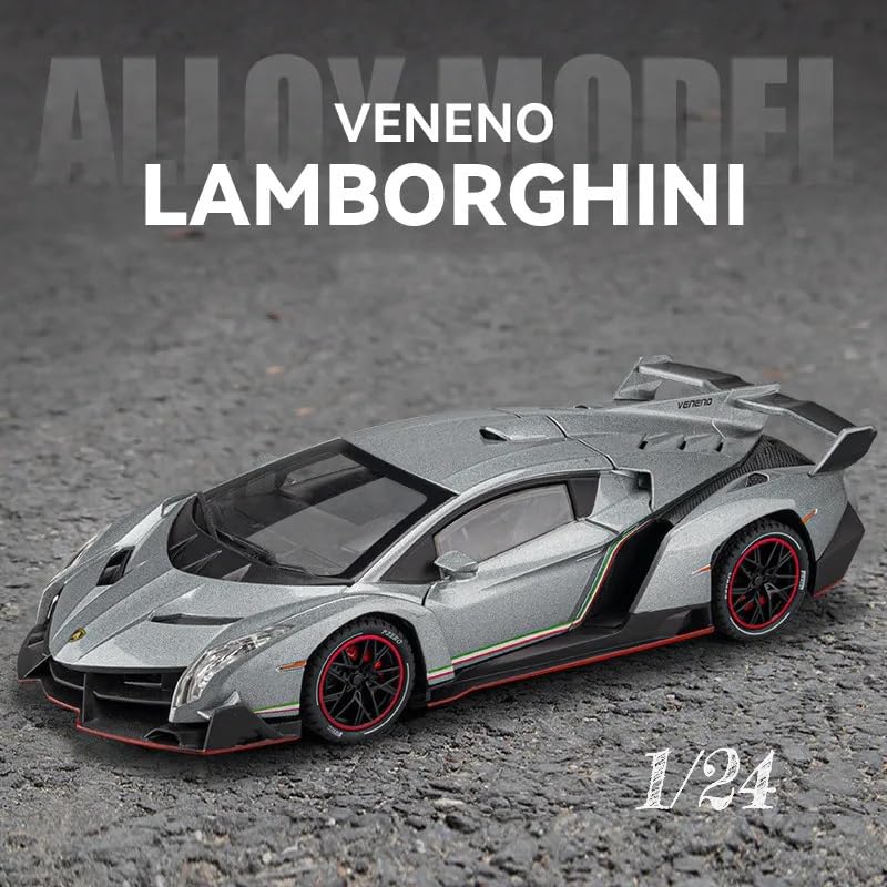 1:24 Scale Die-Cast Lamborghini Veneno  Horn & Smoke