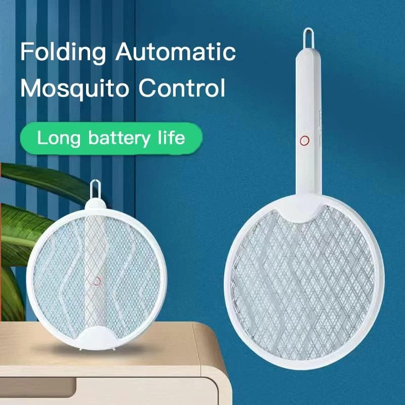 Folding And Rotating Mosquito Racket