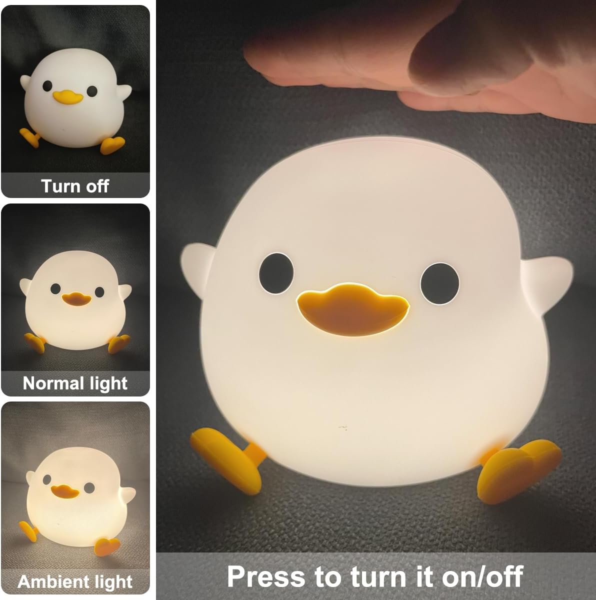 Cute Duck Shaped LED Night Light