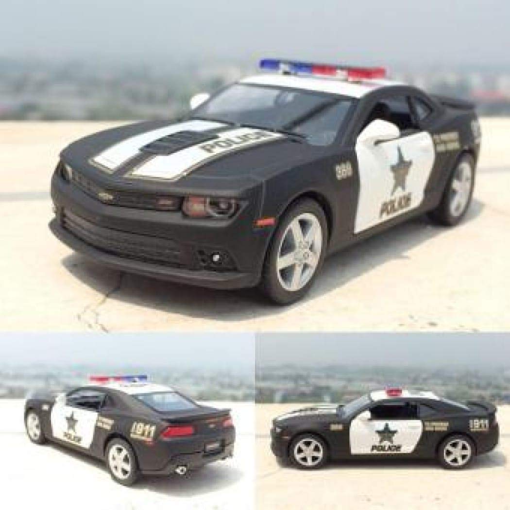 Kinsmart 2014 Chevy Camaro Police Black 5383DP 1