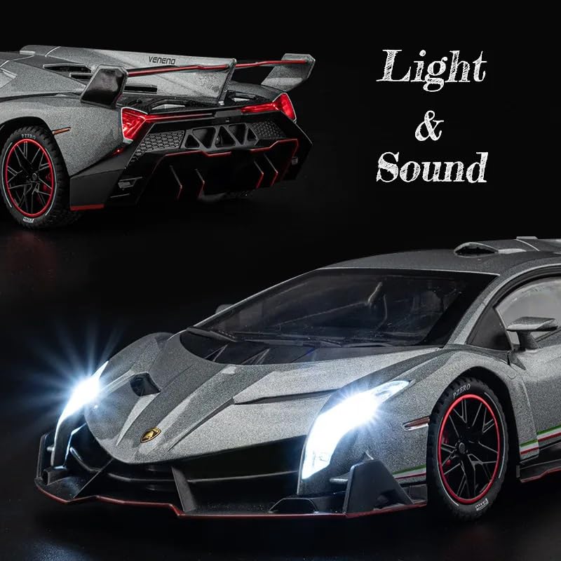 1:24 Scale Die-Cast Lamborghini Veneno  Horn & Smoke