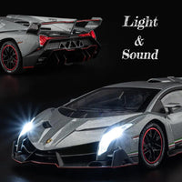 Thumbnail for 1:24 Scale Die-Cast Lamborghini Veneno  Horn & Smoke