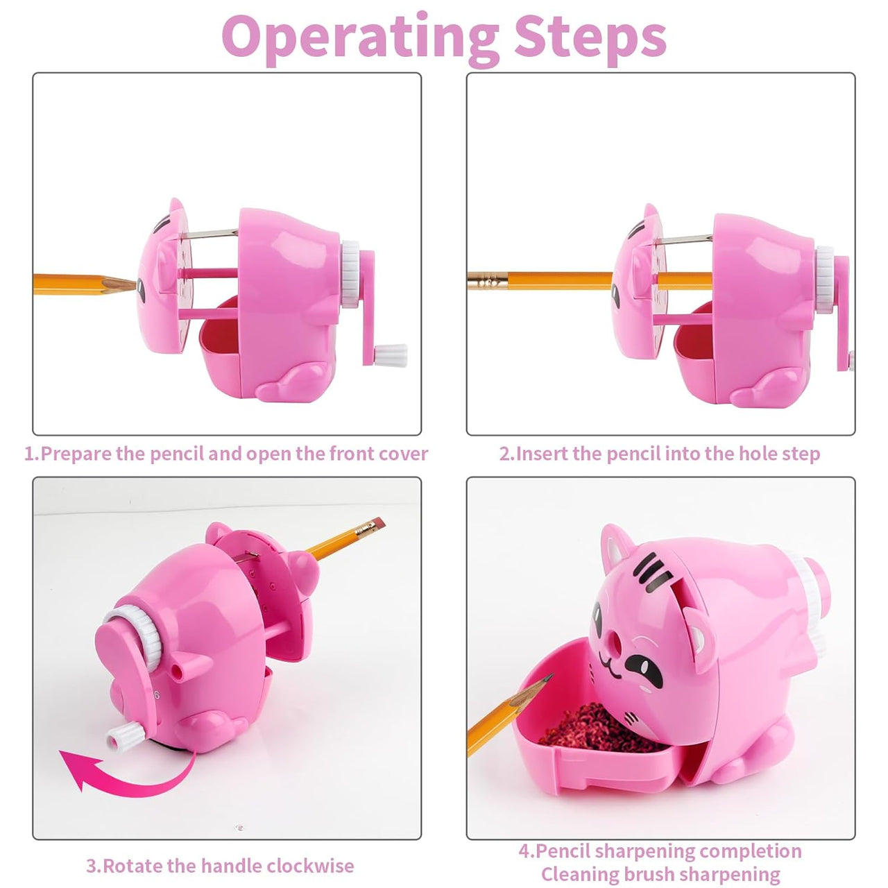 Cat Shape Manual Pencil Sharpener