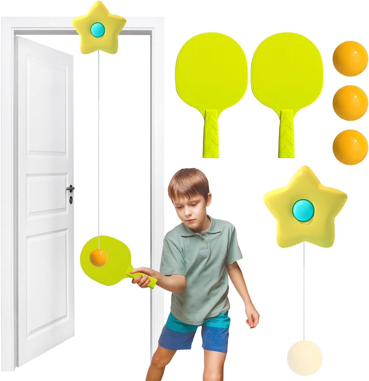 Indoor Hanging Table Tennis Trainer Set