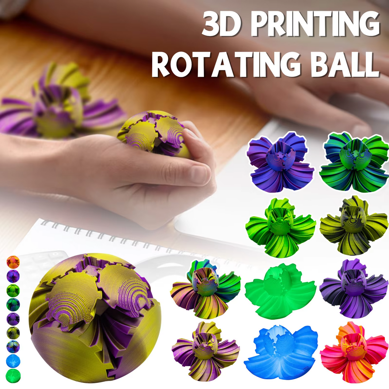 3D Gear Shape Changer Fidget Ball