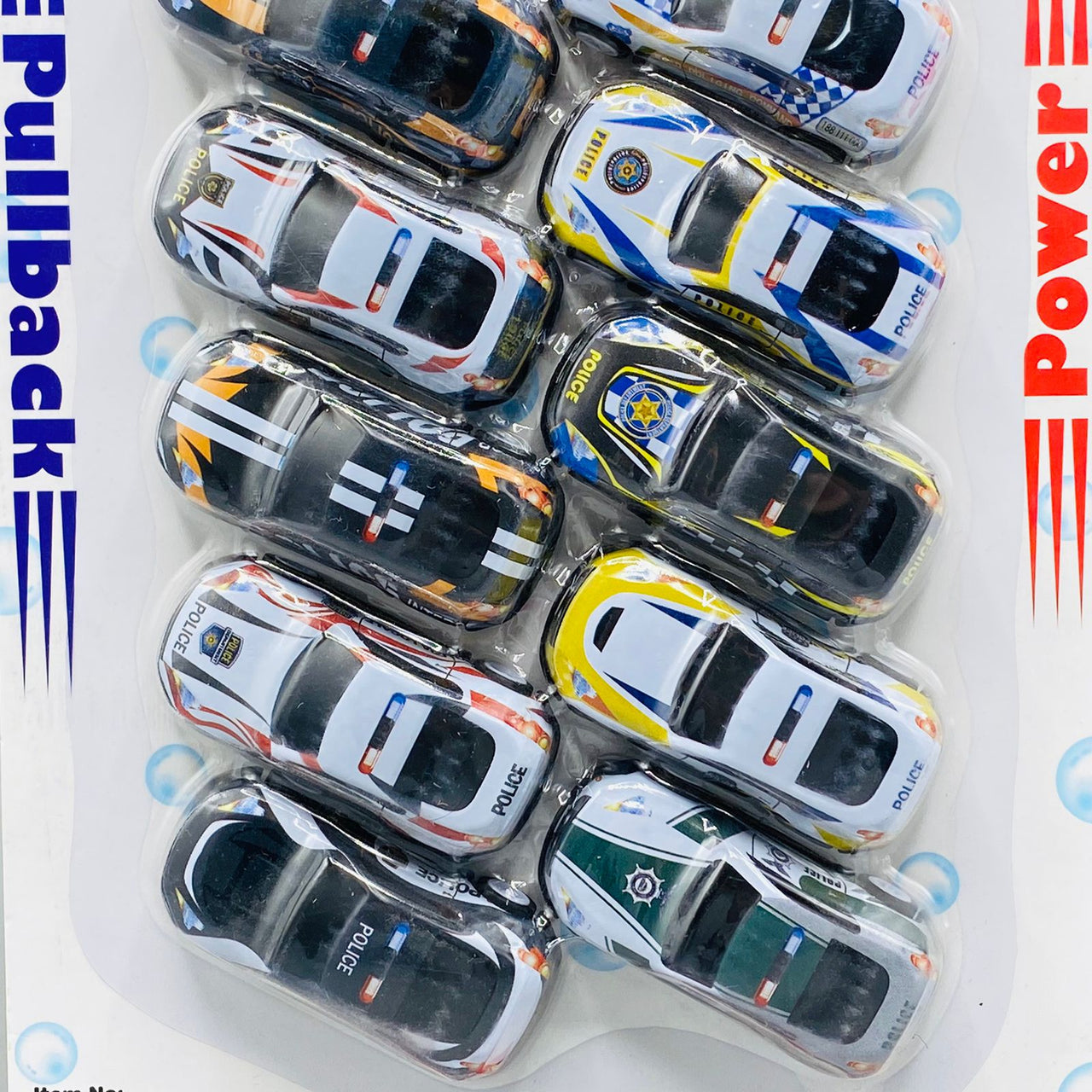 Police Car Set 12 Pcs