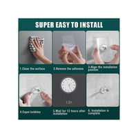 Thumbnail for 5pcs Strong Adhesive Seamless Sticky Wall Hook