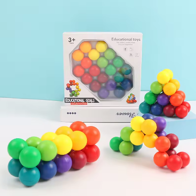 20 Pcs Fidget Rainbow Balls