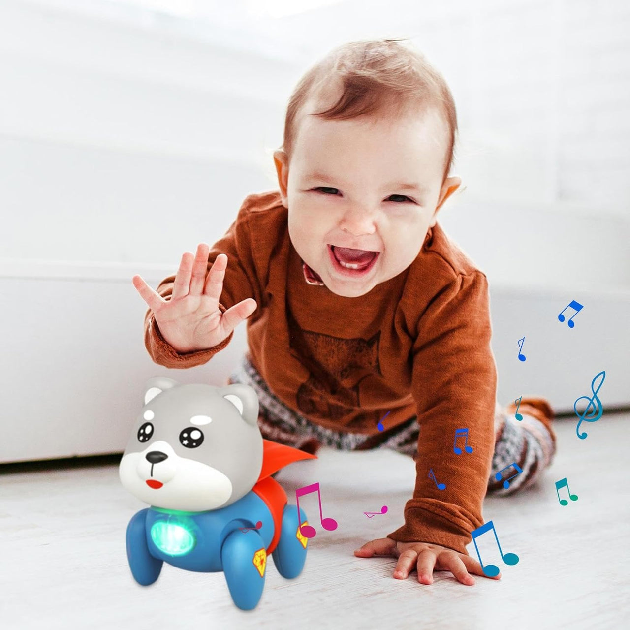 Pet Interactive And Crawling Light And Sound