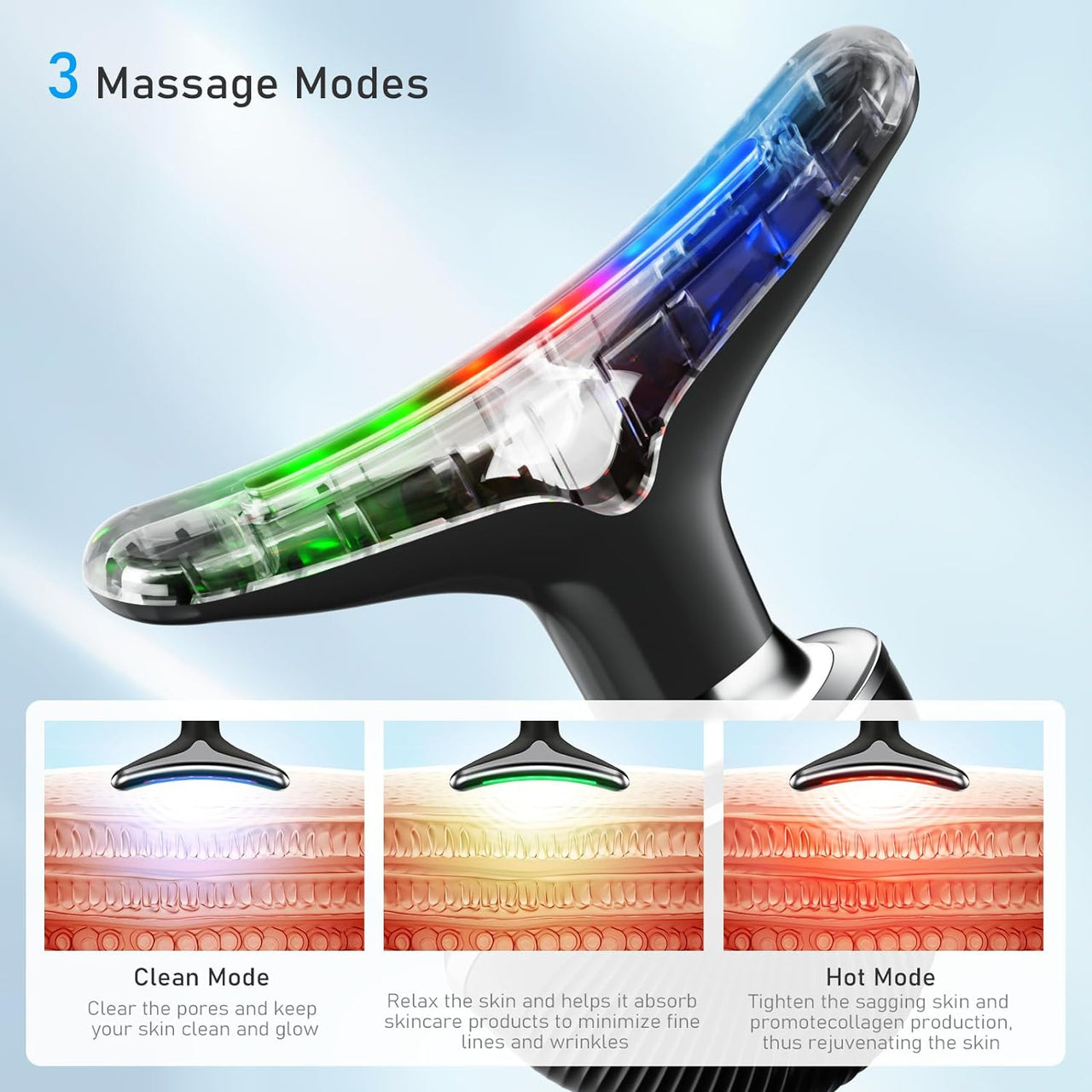 Skin Care Red Light Therapy for Face Facial Massager