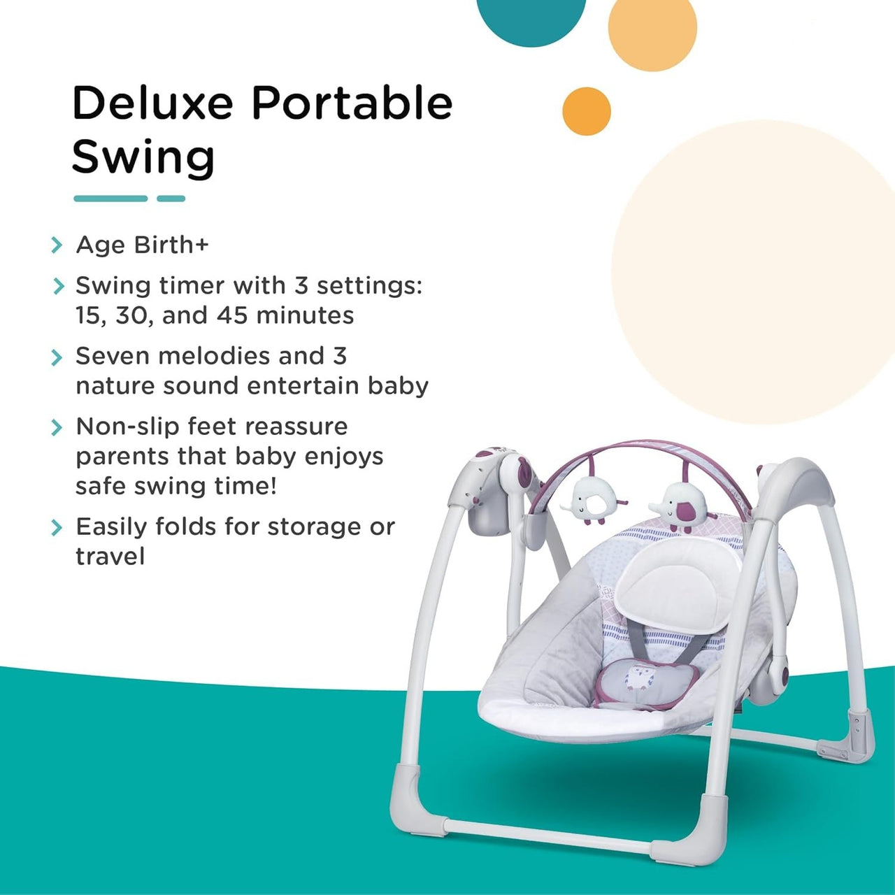 Mastela Deluxe Portable Swing