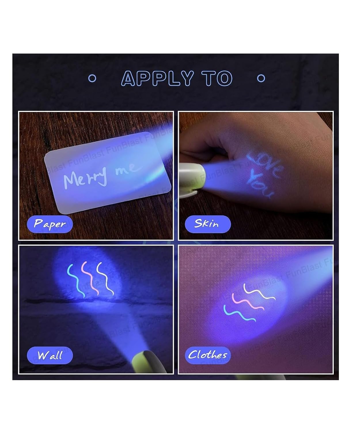 Invisible Ink Magic Pen with UV-Light