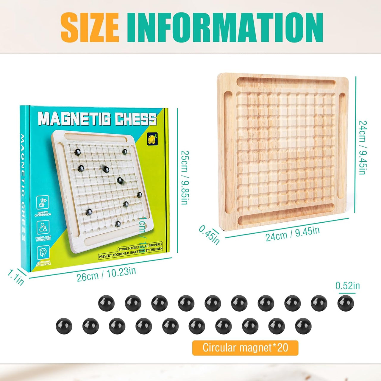 Magnetic Wooden Chess Game