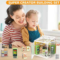 Thumbnail for 124 Pcs DIY Miniature Shopping Mart Block Set