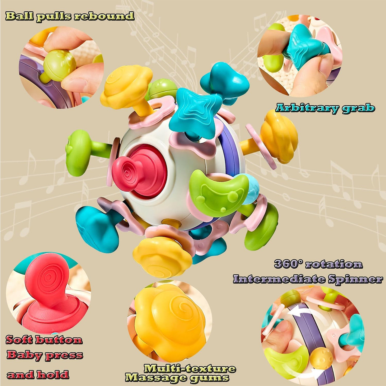 Baby Teether & Rattle Ball