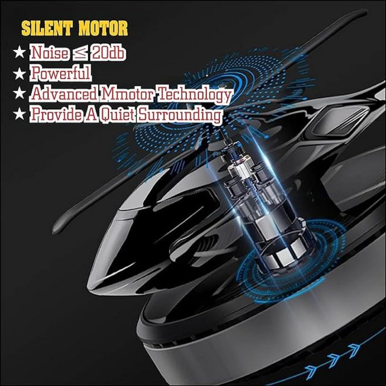 Helicopter Car Air Freshener Solar Energy