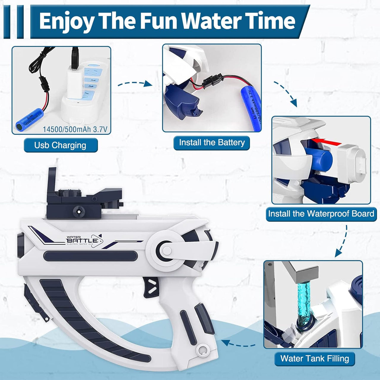 Summer Electric Water Fighting Gun Toy