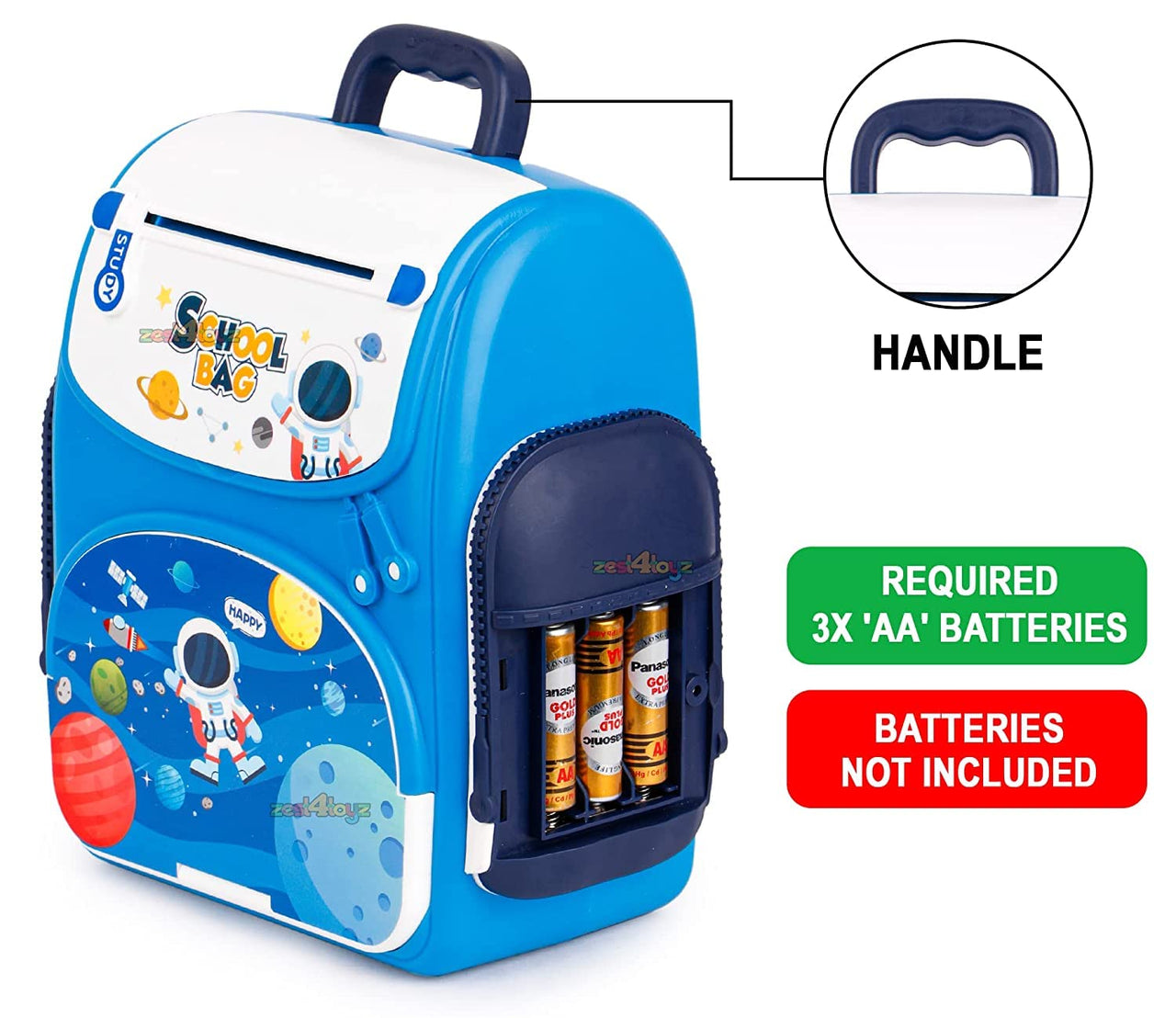 Musical School Bag Money Safe Bank With Finger Print Sensor