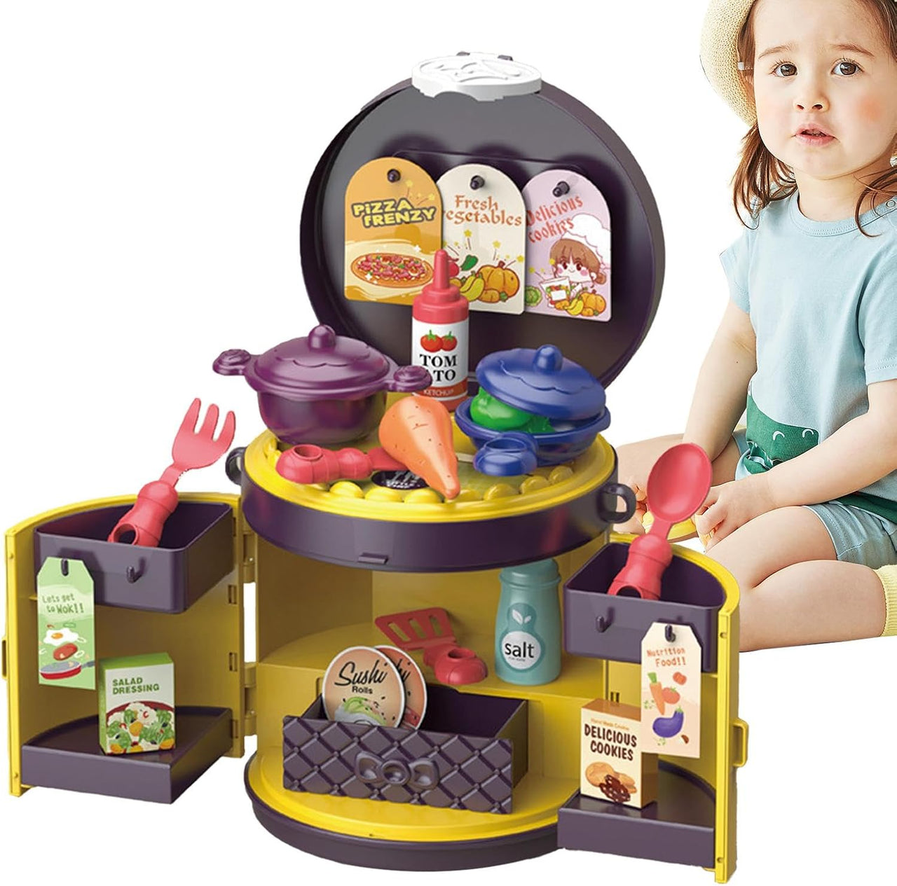 Kitchen Play House Handbag Playset 30 Pieces Set