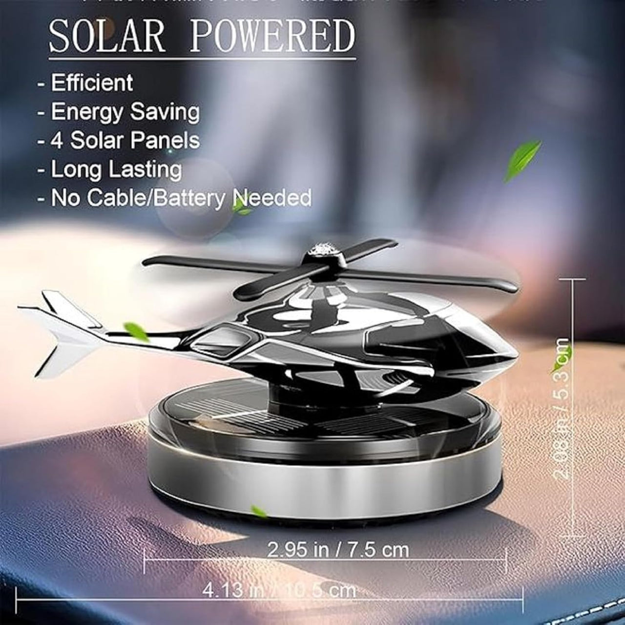 Helicopter Car Air Freshener Solar Energy