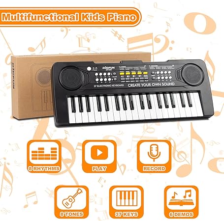 Piano Keyboard, 37 Keys Music Keyboard Piano