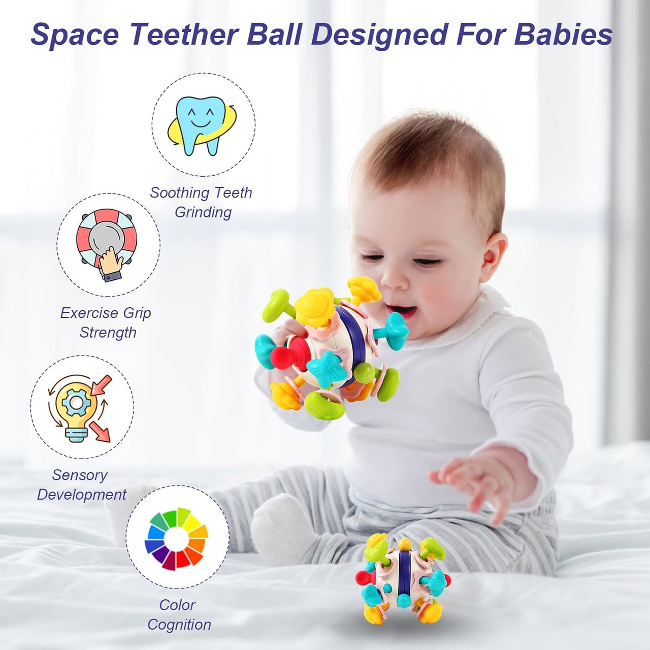 Baby Teether & Rattle Ball