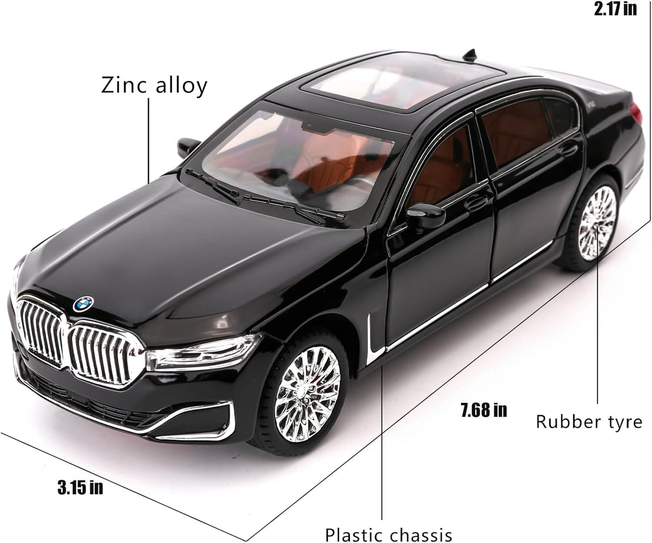 1:24 Scale Diecast BMW THE 7 Series V12