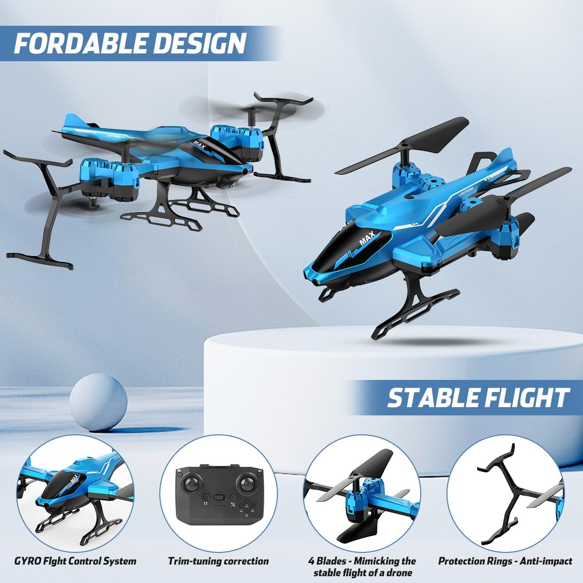 Remote Control Helicopter Super Function 360° Flip