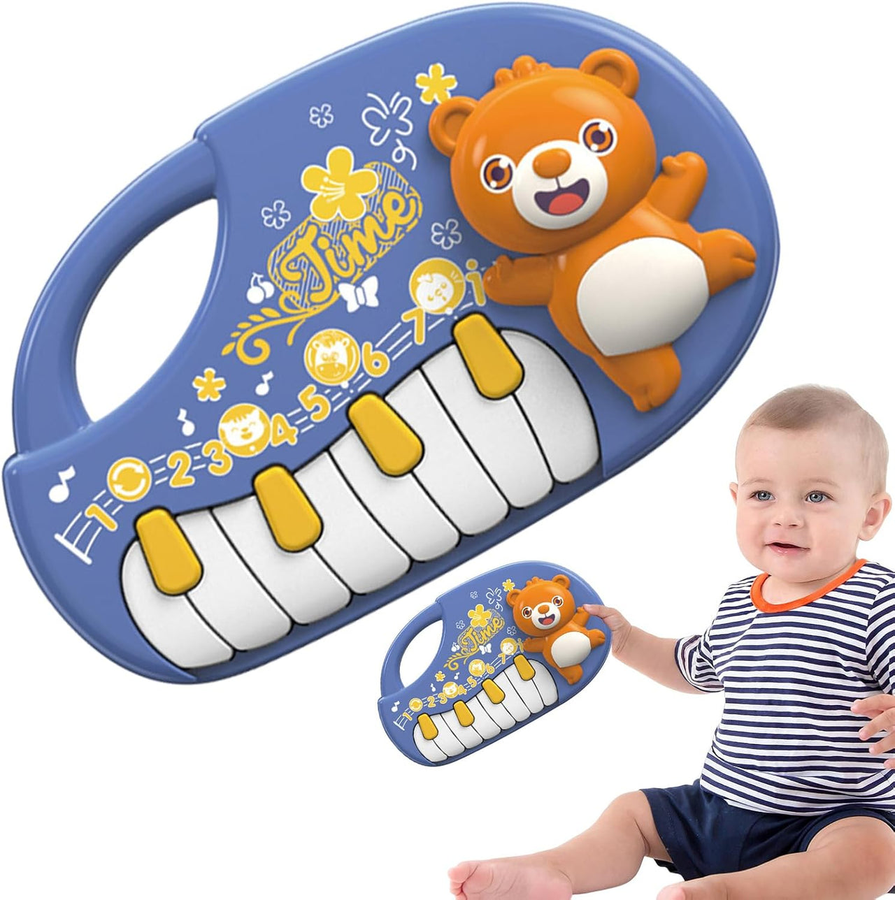 Bear Piano Keyboard With Light And Sound