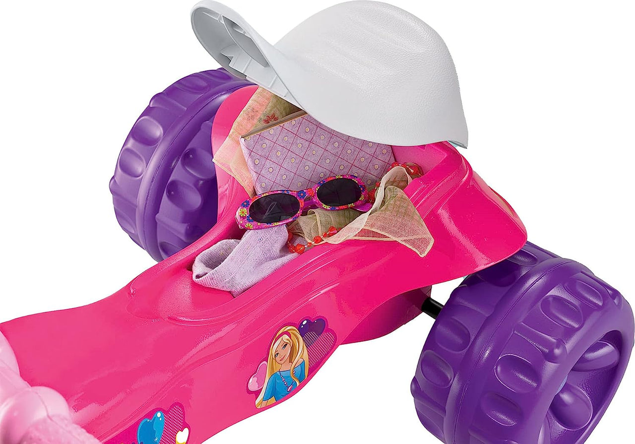 Fisher Price Barbie Toddler Tricycle With Handlebar Grips and Storage