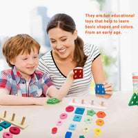 Thumbnail for Wooden Shapes & Colour Puzzle Educational Board