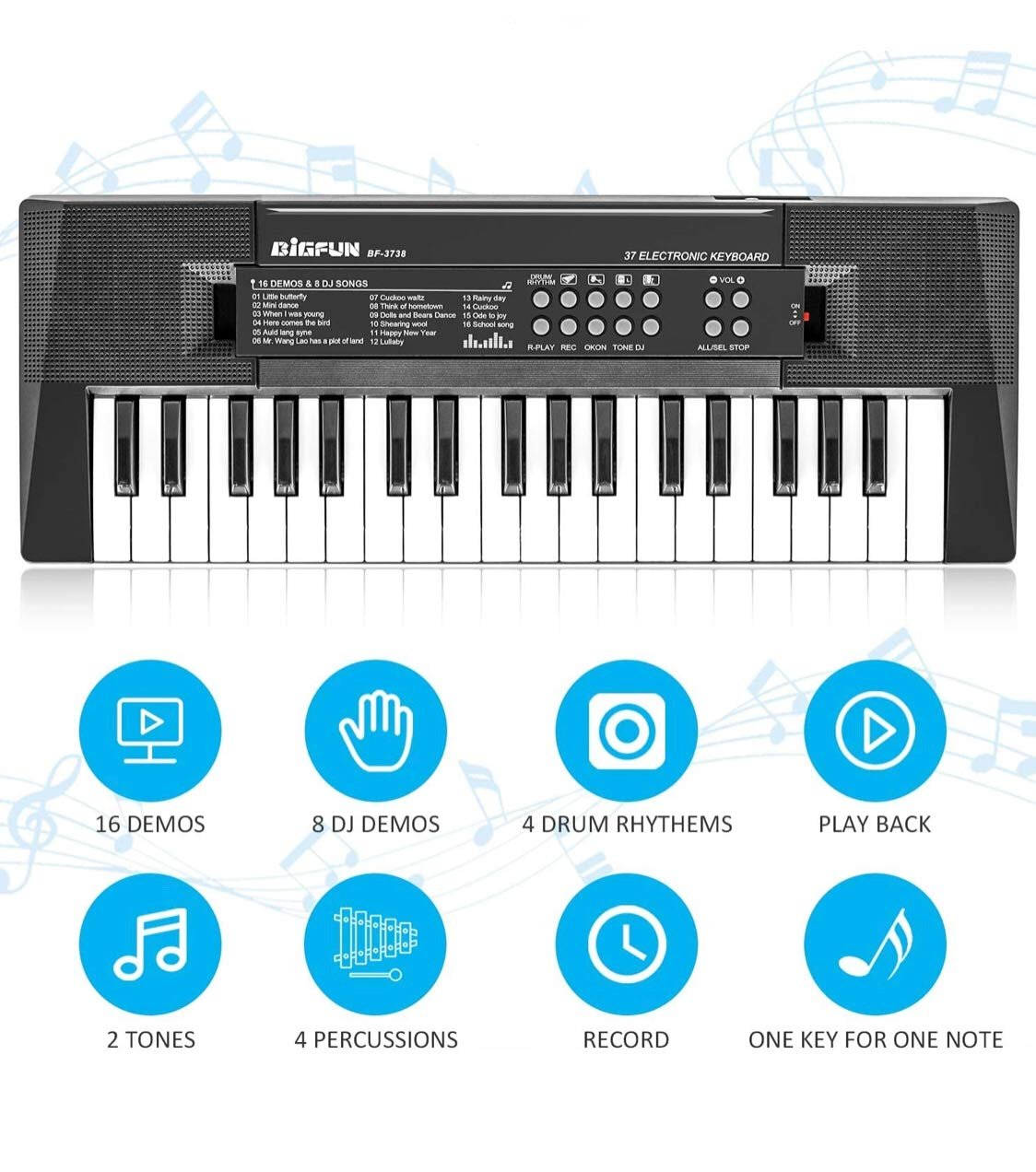 37 Key Electronic Keyboard Piano