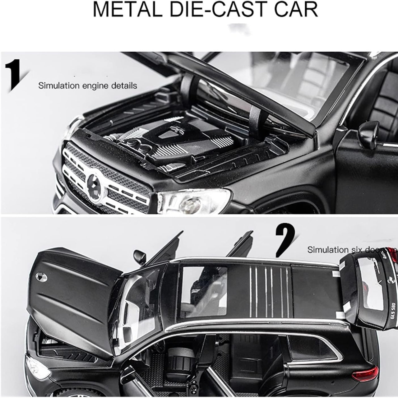 1:24 Scale Diecast Mercedes Benz GLS580 SUV Model