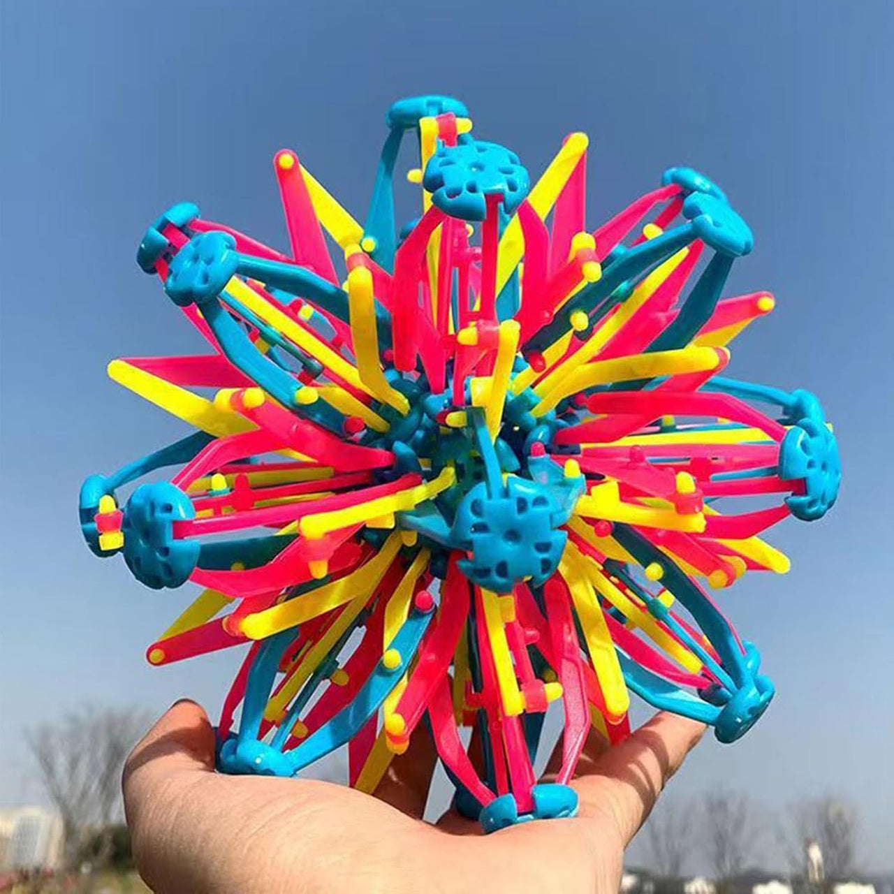 Stress-Relief Inflatable Rainbow Ball