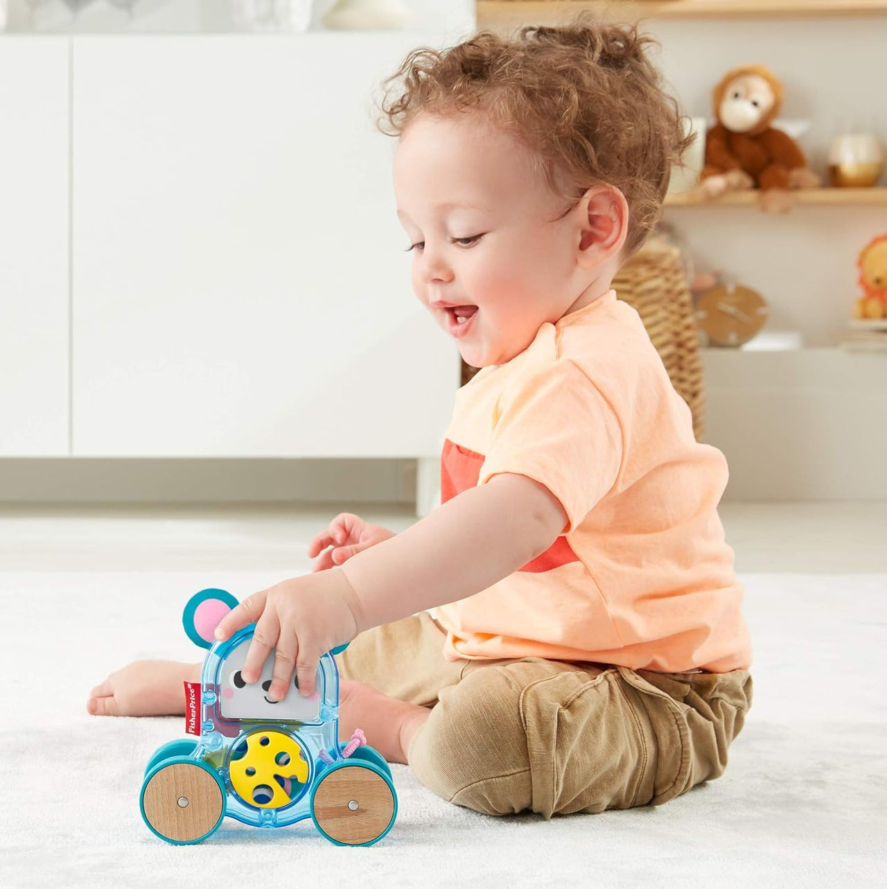 Fisher Price Colorful Pet on Wheels, Mouse Assortment