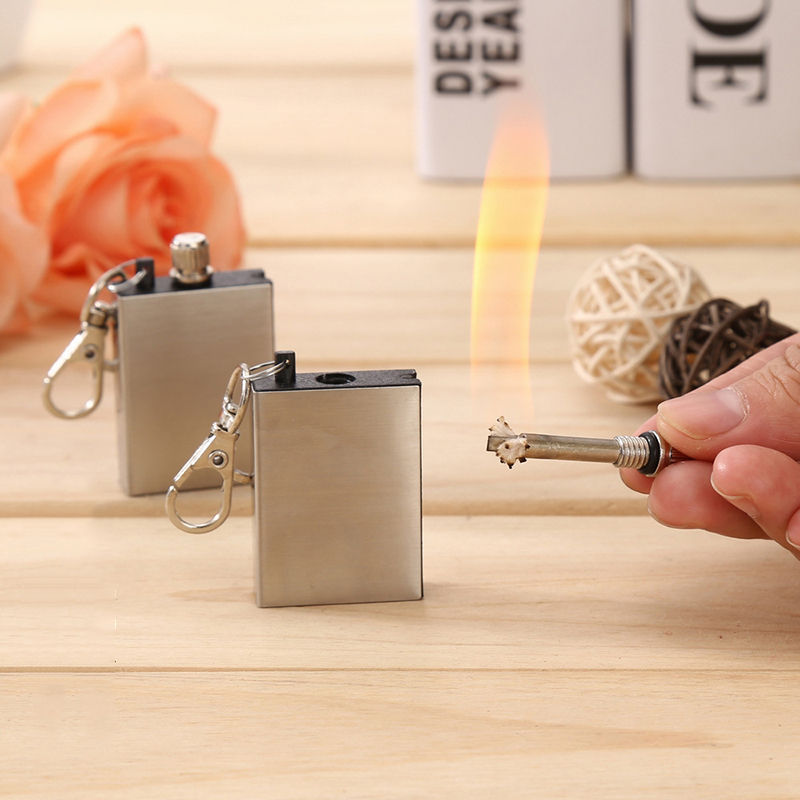 Waterproof Electroplate Lighter Keychain