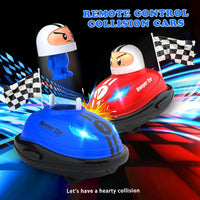 Thumbnail for 2 Pcs Mini RC Remote Control Bumper Car