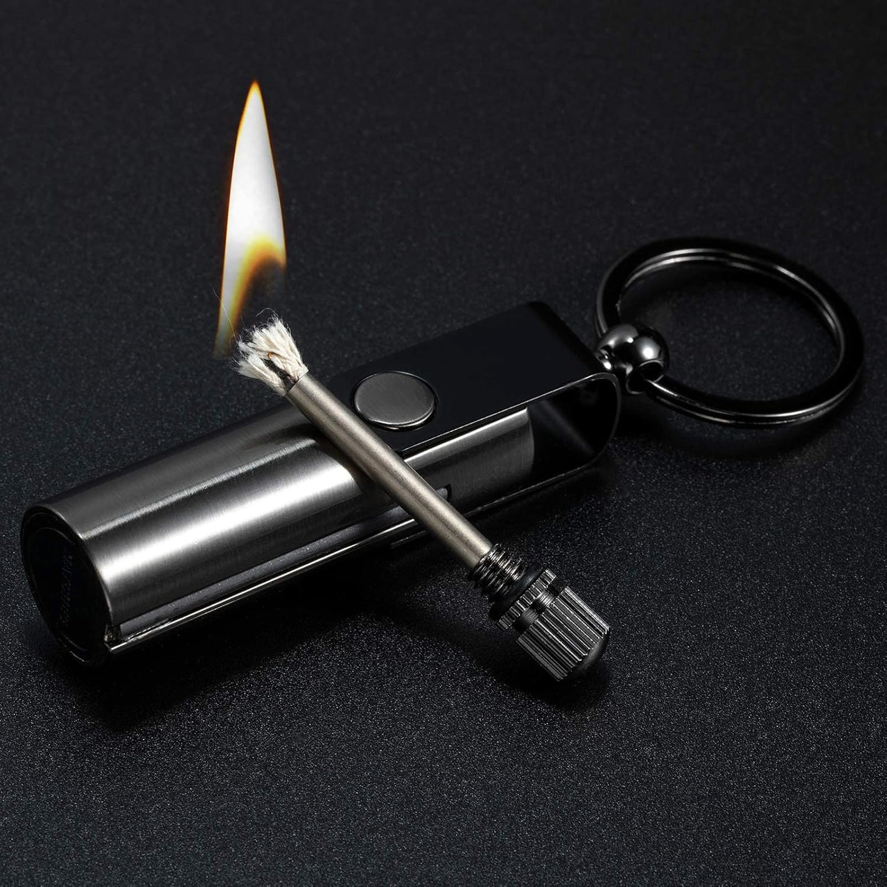 Outdoor Camping Emergency Waterproof Flint Fire Keychain