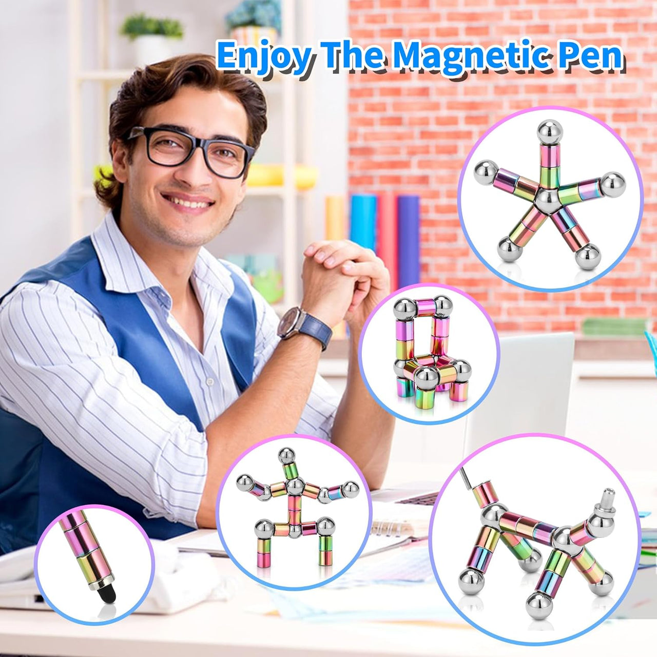 2 in 1 Magnetic Fidget Pen