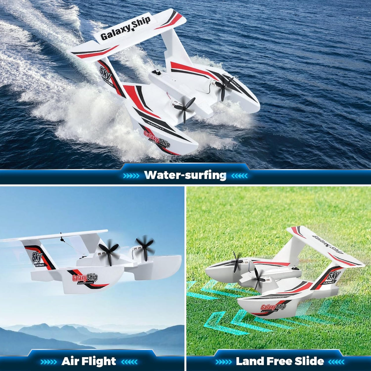 2 in 1 Remote Control Glider Galaxy Ship