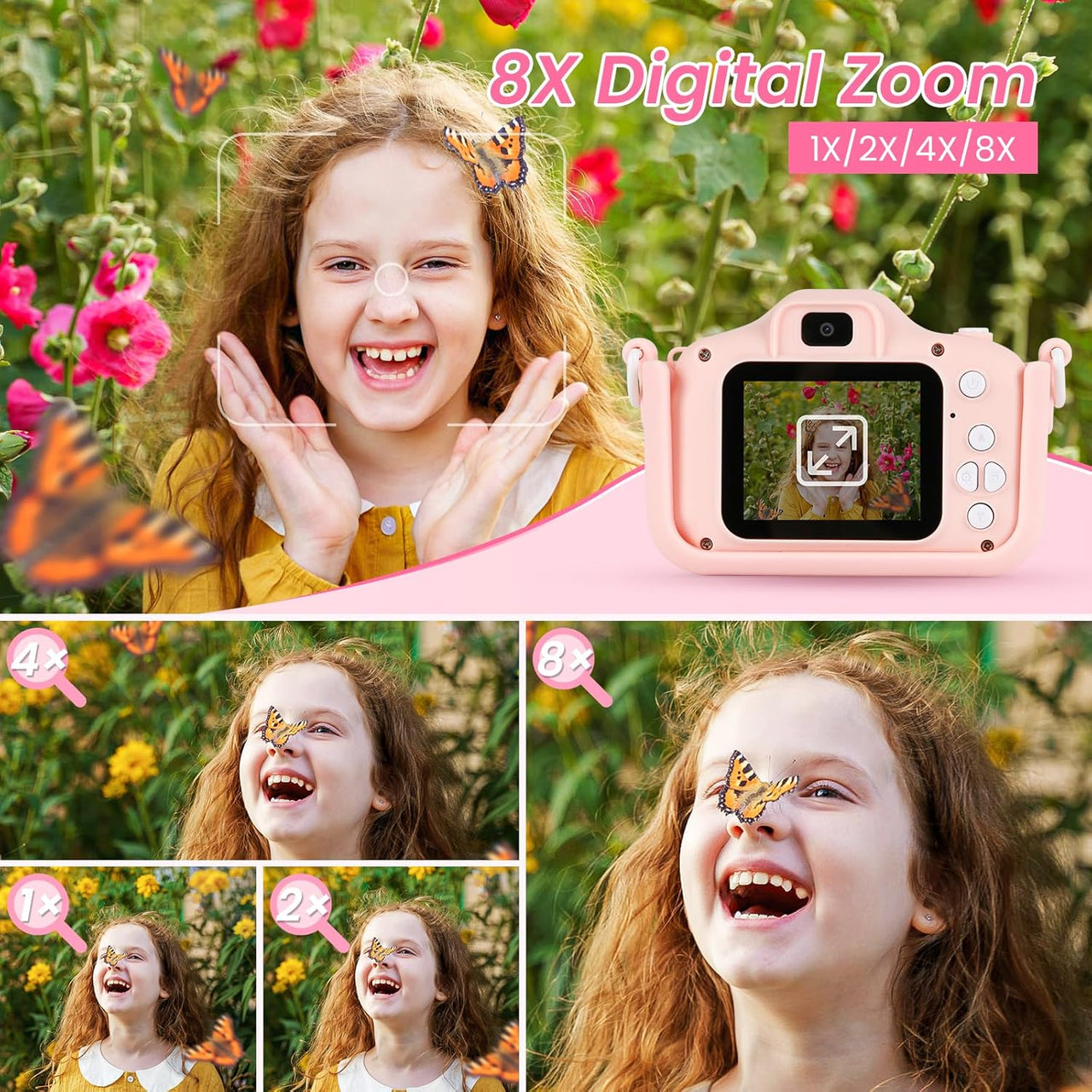 Kids Digital Camera With Silicone Protection Cover