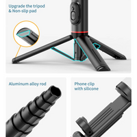 Thumbnail for 4 in 1 Selfie Stick Aluminum Alloy Tripod with Remote