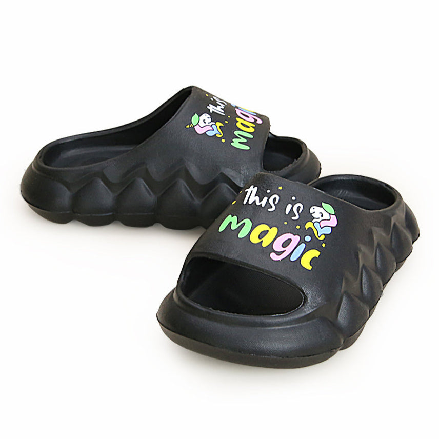 Kids Magic Slogan Light Weight "Anit-Skid" EVR Slippers