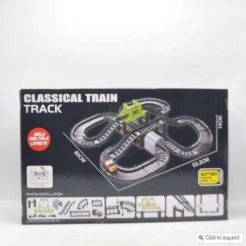 Battery Operated Series Classical Train Track 122 Pieces