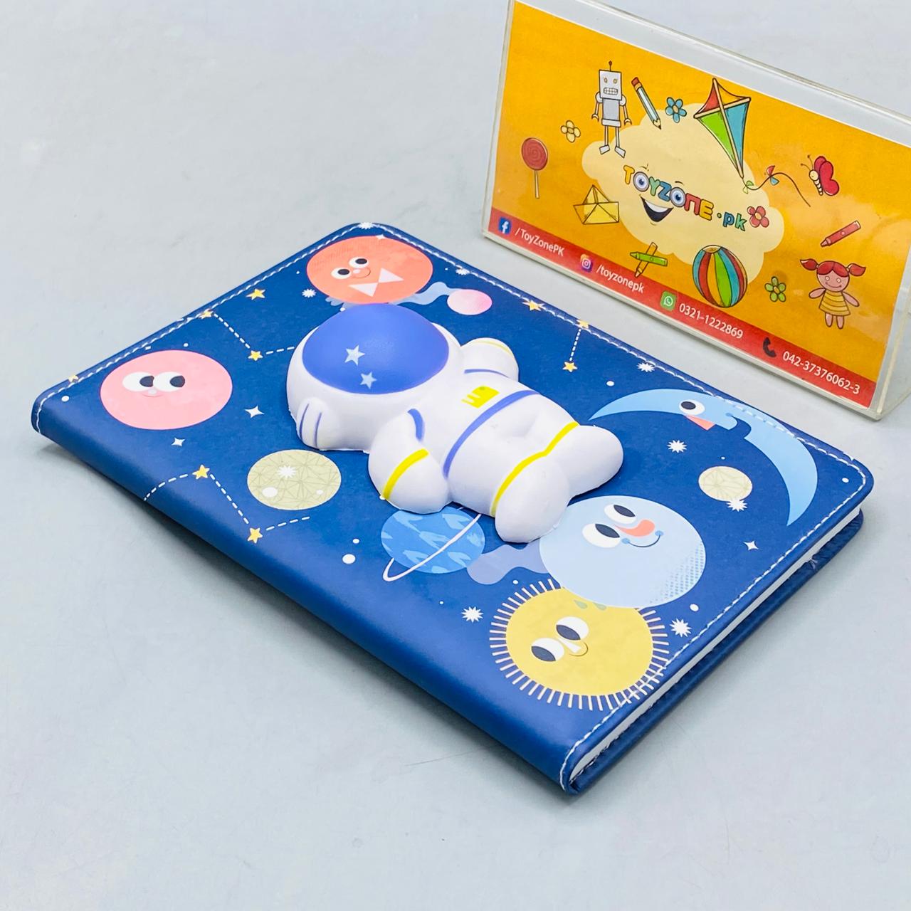 3D Space Man Squishy Theme NoteBook