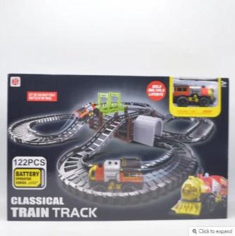 Battery Operated Series Classical Train Track 122 Pieces