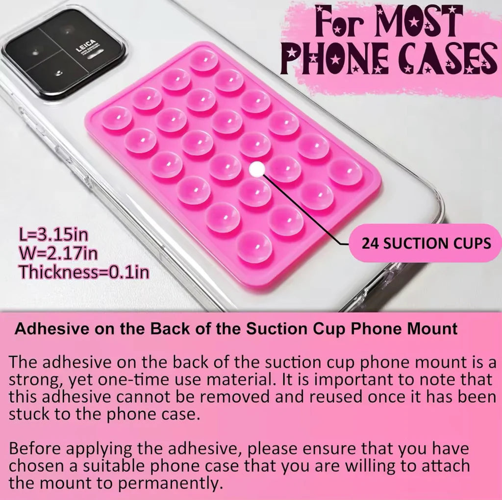 1 Pcs Mobile Phone Silicone Suction Stand