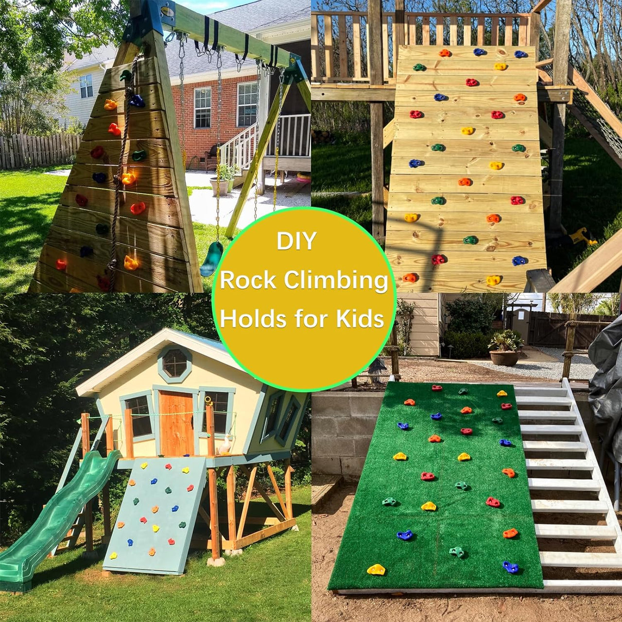 10 Pcs DIY Rock Climbing Holds For Kids