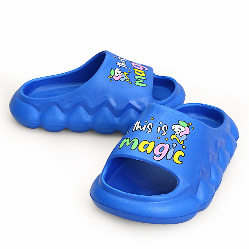 Kids Magic Slogan Light Weight "Anit-Skid" EVR Slippers