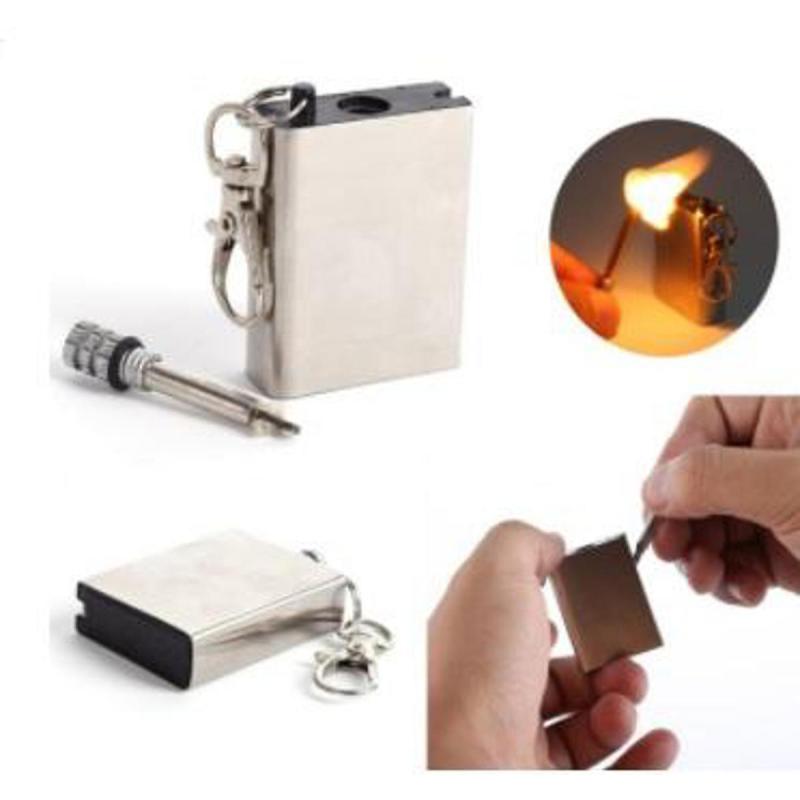 Waterproof Electroplate Lighter Keychain